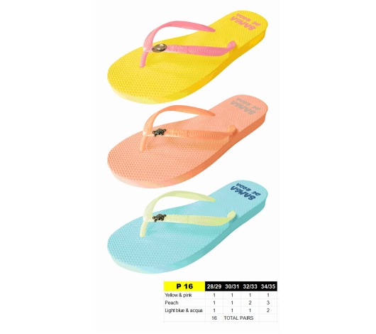 P16 - Tongs Filles tortue strass - du 28 au 35 - 3 couleurs - 16 paires